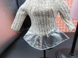 1885 1969 - 70 BARBIE SALUTE TO SILVER, SILVER SPARKLE LAME DRESS NO SHOES